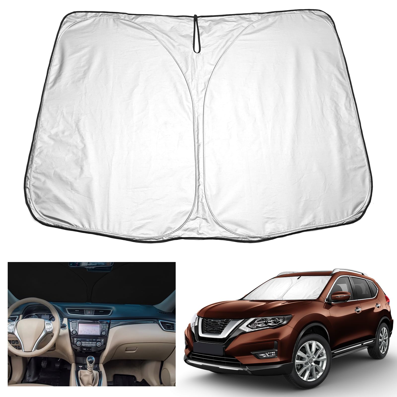 YEE PIN X-Trail T32 Sonnenschirm Auto kompatibel mit Renault Koleos 2017-2022 / X-Trail T32 2014-2021,Faltbare Auto Sonnenschutz Koleos Frontscheibe Windschutzscheibe UV Staub Schutz YEE PIN X-Trail T32 Sonnenschirm Auto kompatibel mit Renault Koleos 2017-2022 / X-Trail T32 2014-2021,Faltbare Auto Sonnenschutz Koleos Frontscheibe Windschutzscheibe UV Staub Schutz von YEE PIN