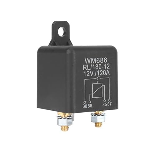 YEHEI WM686 DC Batterie Isolationsrelais 12 V / 120 A Spitzenlast für Auto LKW Auto mit Kabelklemme von YEHEI