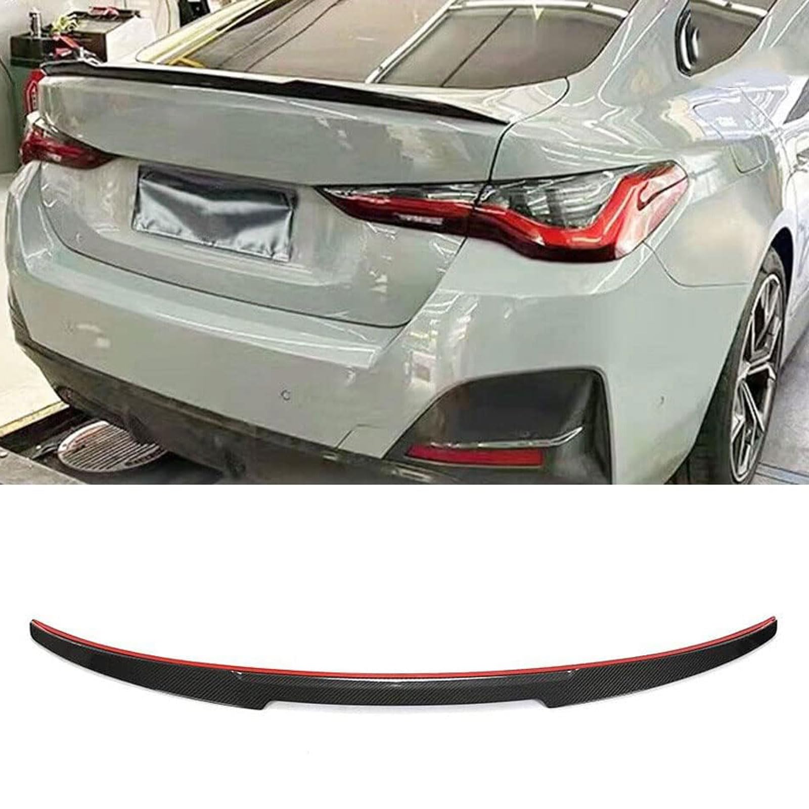 Auto Heckspoiler für BMW 4 Series I4 G26 M Sport Sedan 430i 440i 2021 2022, Kofferraum Spoiler Flügel Auto Styling Tuning Zubehör Auto Heckspoiler für BMW 4 Series I4 G26 M Sport Sedan 430i 440i 2021 2022, Kofferraum Spoiler Flügel Auto Styling Tuning Zubehör von YEHFVSJRUD