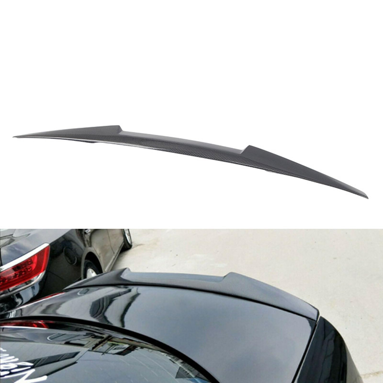 Auto Heckspoiler für BMW M3 E46 4 Door 1999-2002 2003 2004 2005, Kofferraum Spoiler Flügel Auto Styling Tuning Zubehör Auto Heckspoiler für BMW M3 E46 4 Door 1999-2002 2003 2004 2005, Kofferraum Spoiler Flügel Auto Styling Tuning Zubehör von YEHFVSJRUD
