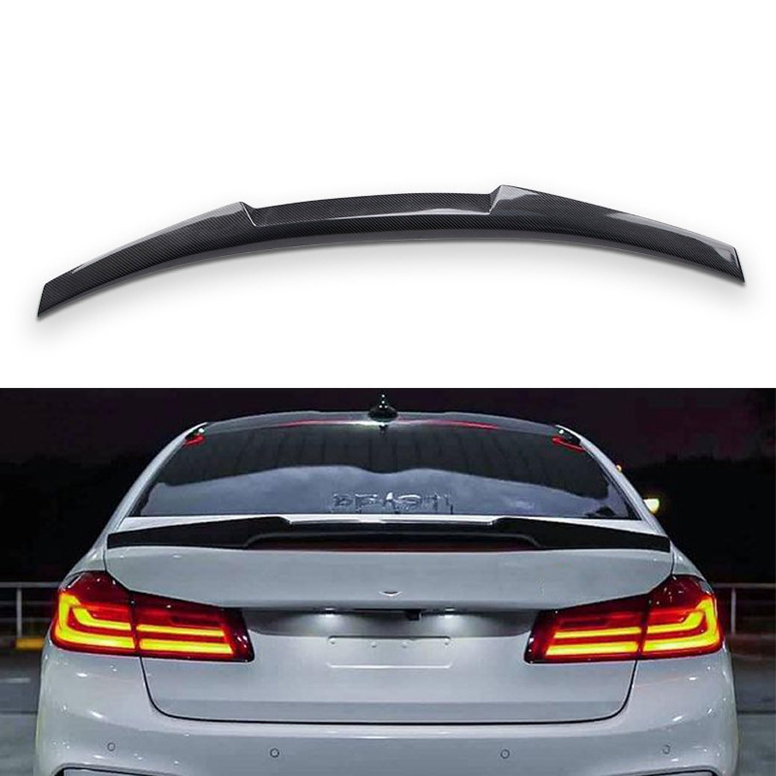 Auto Heckspoiler für BMW M5 F90 2017 2018 2019 2020 2021 2022, Kofferraum Spoiler Flügel Auto Styling Tuning Zubehör Auto Heckspoiler für BMW M5 F90 2017 2018 2019 2020 2021 2022, Kofferraum Spoiler Flügel Auto Styling Tuning Zubehör von YEHFVSJRUD