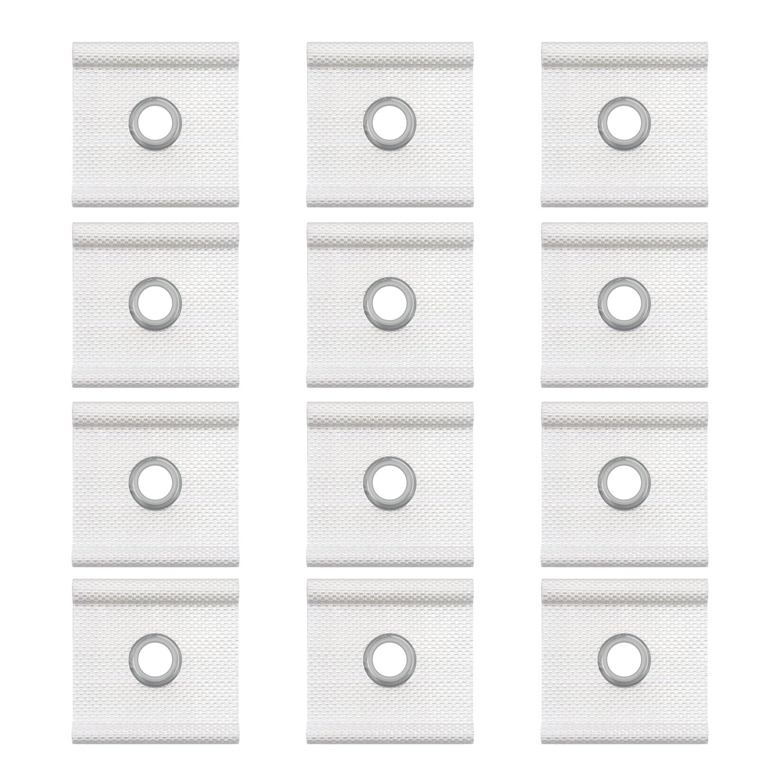 YEJAHY 12 x Kederleiste Haken, Kederöse für Kederschiene 5mm, Kederhaken Markisenhaken, Kederband Vorzeltkeder, Kederleiste Kederösen für Kederschiene Sonnensegel (Weiß) von YEJAHY
