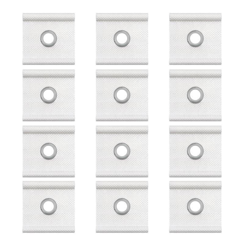 YEJAHY 12 x Kederleiste Haken, Kederöse für Kederschiene 5mm, Kederhaken Markisenhaken, Kederband Vorzeltkeder, Kederleiste Kederösen für Kederschiene Sonnensegel (Weiß) von YEJAHY