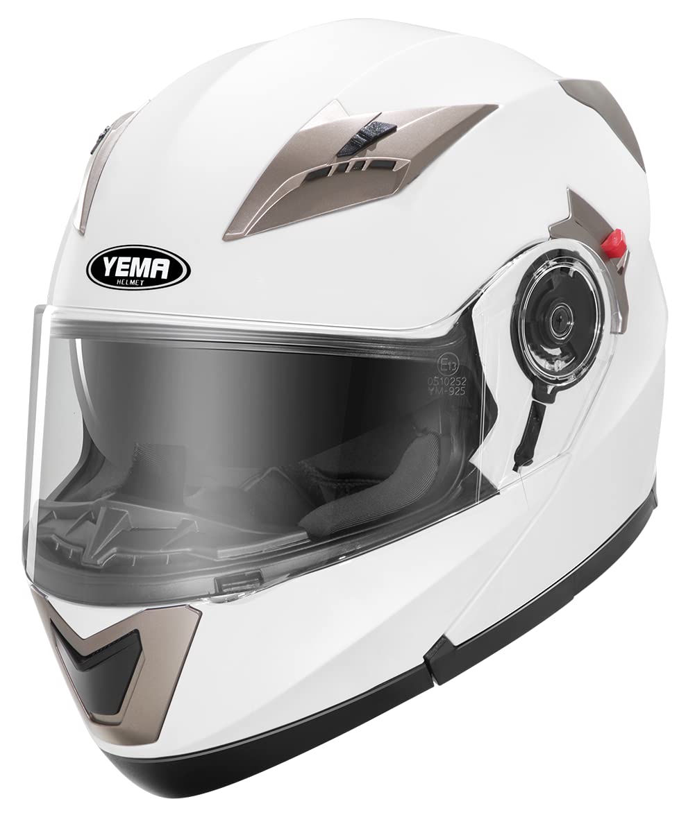 Motorradhelm Integralhelm Klapphelm YEMA E13-0510253-MS,Weiß-M Motorradhelm Integralhelm Klapphelm YEMA E13-0510253-MS,Weiß-M von YEMA