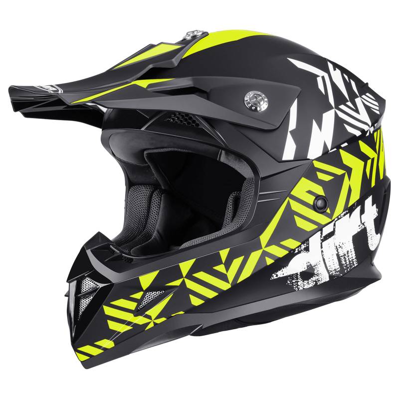 Motorradhelm Cross Mann ECE Homologiert-YEMA YM-915 Integralhelm DH Enduro Frau Quad Motocross Erwachsene von YEMA
