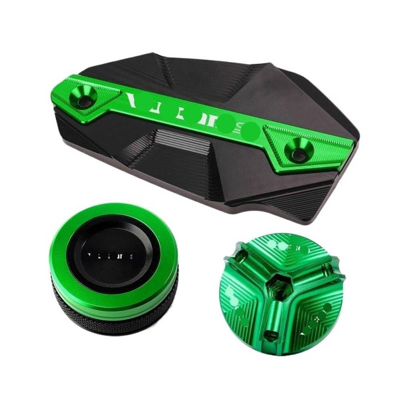 Bremsbehälter-Abdeckung Vorderbremse Für Für Vu&lcan S 650 Für Vu&lcanS 650 VN650 2015-2022 Motorrad Vorne Und Hinten Brems Flüssigkeit Reservoir Öl Füllstoff Kappe von YENBGS