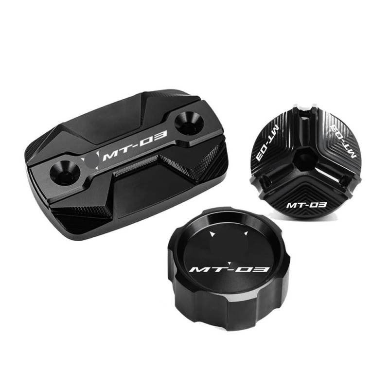 Bremsbehälter-Abdeckung Vorderbremse Für MT03 MT-03 2015-2020 2021 2022 2023 Motorrad Vorne Hinten Brems Flüssigkeit Zylinder Master Reservoir Abdeckung Öl Füllstoff Kappe von YENBGS