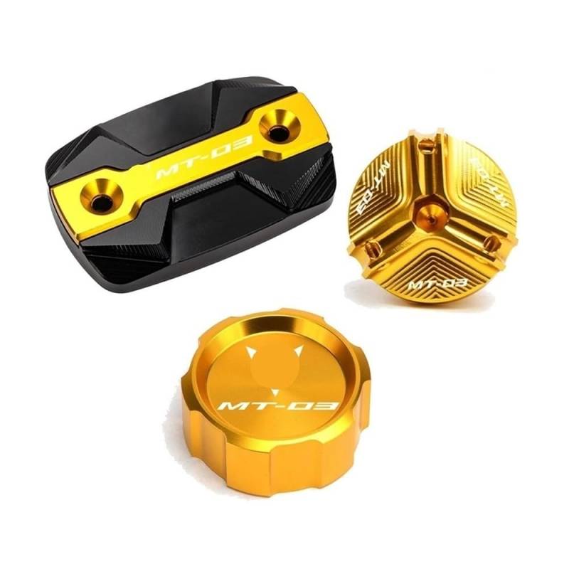 Bremsbehälter-Abdeckung Vorderbremse Für MT03 MT-03 2015-2020 2021 2022 2023 Motorrad Vorne Hinten Brems Flüssigkeit Zylinder Master Reservoir Abdeckung Öl Füllstoff Kappe von YENBGS