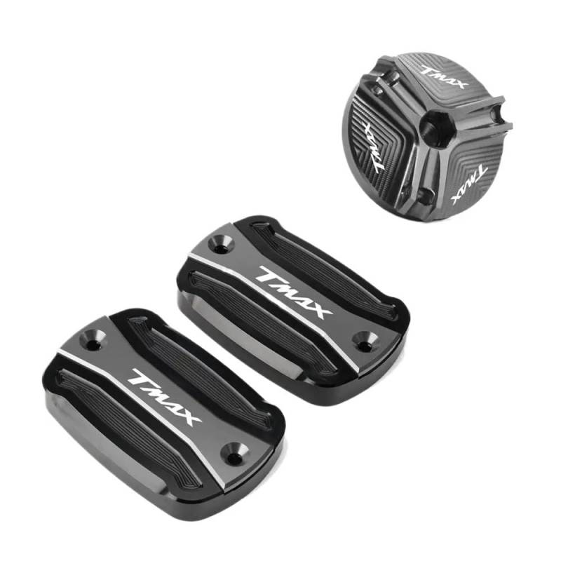 Bremsbehälter-Abdeckung Vorderbremse Motorrad Taste Brems Flüssigkeit Master Zylinder Reservoir Für T-Max TMAX 530 500 560 TMax530 SX DX TECH MAX TMAX560 von YENBGS