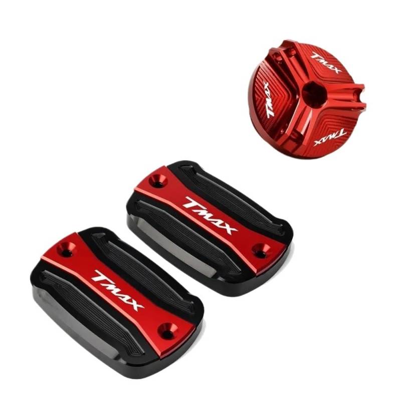 Bremsbehälter-Abdeckung Vorderbremse Motorrad Taste Brems Flüssigkeit Master Zylinder Reservoir Für T-Max TMAX 530 500 560 TMax530 SX DX TECH MAX TMAX560 von YENBGS