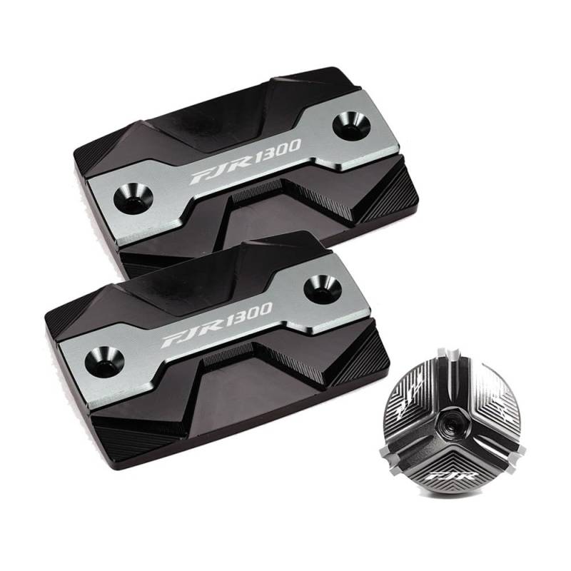 Bremsbehälter-Abdeckung Vorderbremse Motorrad Vorne Brems Flüssigkeit Reservoir Abdeckung Kappe Und Öl Filter Kappe Zubehör Für FJR1300 FJR 1300 2004-2022 2023 2024 von YENBGS