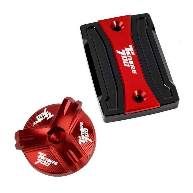 Bremsbehälter-Abdeckung Vorderbremse Motorrad Vorne Brems Flüssigkeit Reservoir Abdeckung Motor Öl Füllstoff Kappe Schraube Für Für Tenere700 XT700 Für Tenere 700 2019-2021 von YENBGS