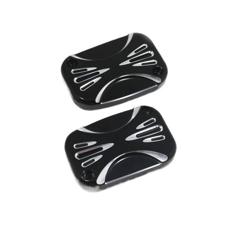 Bremsbehälter-Abdeckung Vorderbremse Vorne Bremse Master Zylinder Abdeckung Für Für Touring Für Electra Street Glide Für Road King VRSCR Für V-Rod FLHR FLHX FLTR von YENBGS