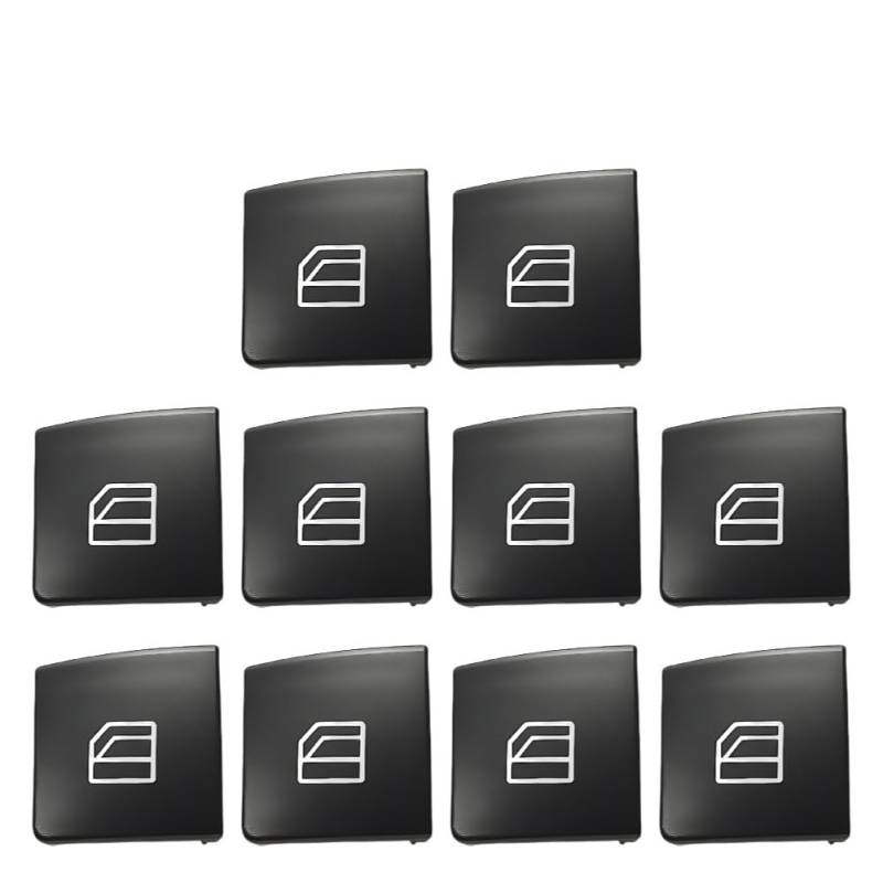 Fensterheber Schalter 1-10P Auto Fenster Aufstieg Taste Schalter Taste Abdeckung Cap Auto Glas Lift Power Control Taste Für Benz C GLK E W204/212 X204 Schalter-Taste Fensterschalter von YENBGS