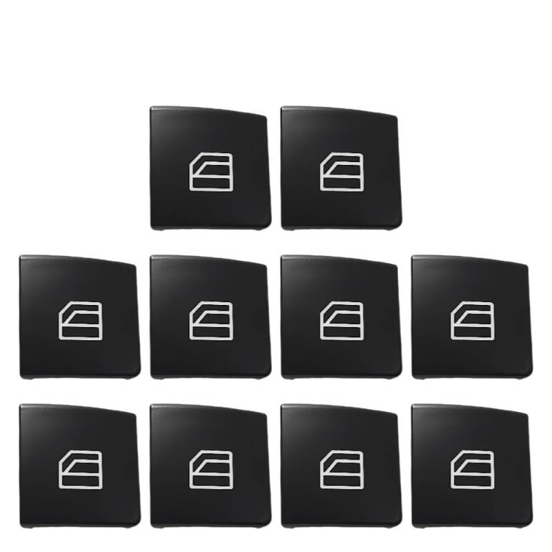 Fensterheber Schalter 1-10P Auto Fenster Aufstieg Taste Schalter Taste Abdeckung Cap Auto Glas Lift Power Control Taste Für Benz C GLK E W204/212 X204 Schalter-Taste Fensterschalter von YENBGS