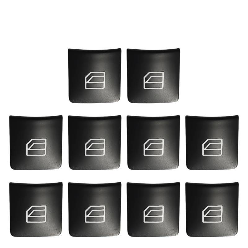Fensterheber Schalter 1-10P Auto Fenster Aufstieg Taste Schalter Taste Abdeckung Cap Auto Glas Lift Power Control Taste Für Benz C GLK E W204/212 X204 Schalter-Taste Fensterschalter von YENBGS