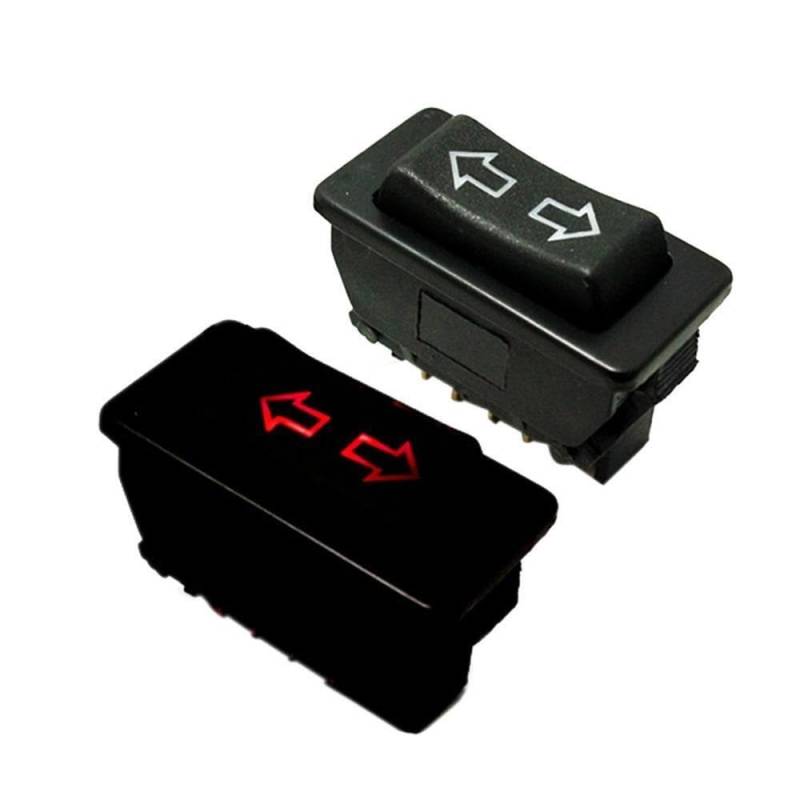 Fensterheber Schalter 5 Pin 12-24V Auto Power Fenster Schalter mit Lampe Auto Fenster Schalter Taste Fahrzeuge Innen Liefert Schalter-Taste Fensterschalter von YENBGS