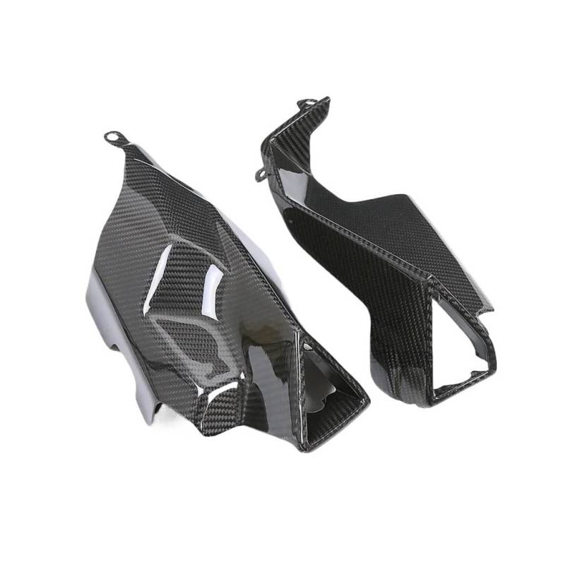 Motorrad Hitzeschild Für RS660 2021 2022 2023 RS 660 Motorrad Carbon Fiber Auspuffrohr Abdeckung Schalldämpfer Hitzeschild Decor Schutz Verkleidung Kits von YENBGS