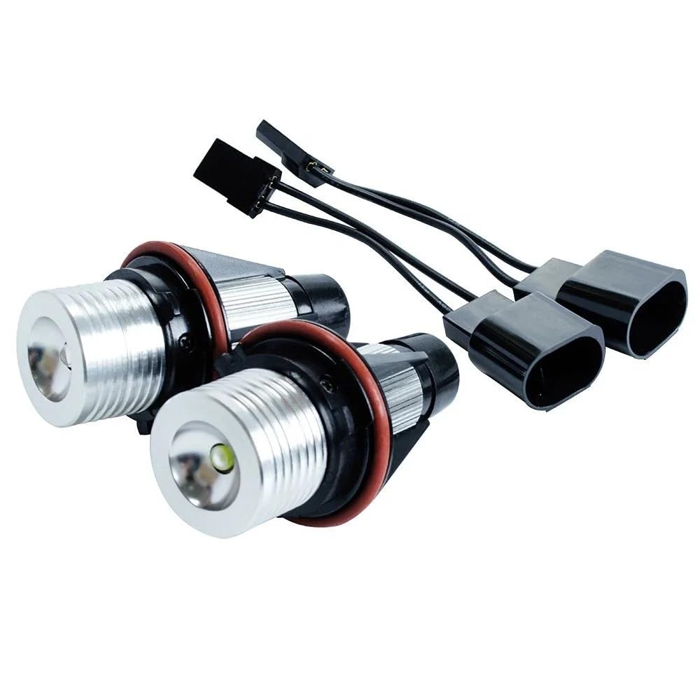 Angel Eyes,Angel Eyes Scheinwerfer 2pcs Fehlerfreier Angel Eye Halo Ring Marker Seitenlicht LED LED -Lampe 5W Auto Scheinwerfer Nebel Lampe Verwendung for BMW E39 E53 E60 E61 E63 x5 530i(2Pcs Blue) von YETGFBH