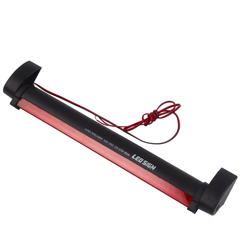 Dritte Bremsleuchte,3 Bremsleuchte 14 24 32 48 Lichter Auto Bremslicht Auto-Styling Auto Warnleuchte Universal Stop Hinten Schwanz Parkleuchte 12V Rotes Licht(32 Lights) von YETGFBH