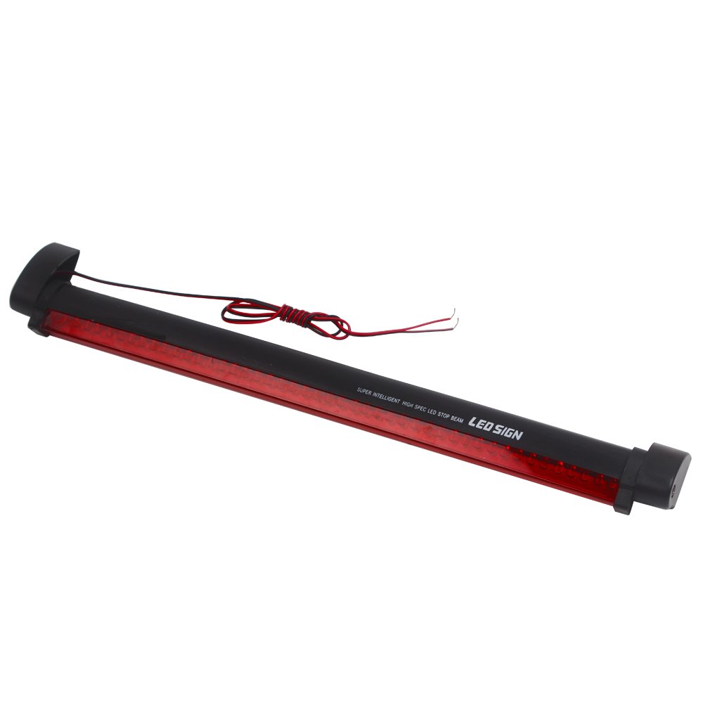 Dritte Bremsleuchte,3 Bremsleuchte 14 24 32 48 Lichter Auto Bremslicht Auto-Styling Auto Warnleuchte Universal Stop Hinten Schwanz Parkleuchte 12V Rotes Licht(48 Lights) von YETGFBH