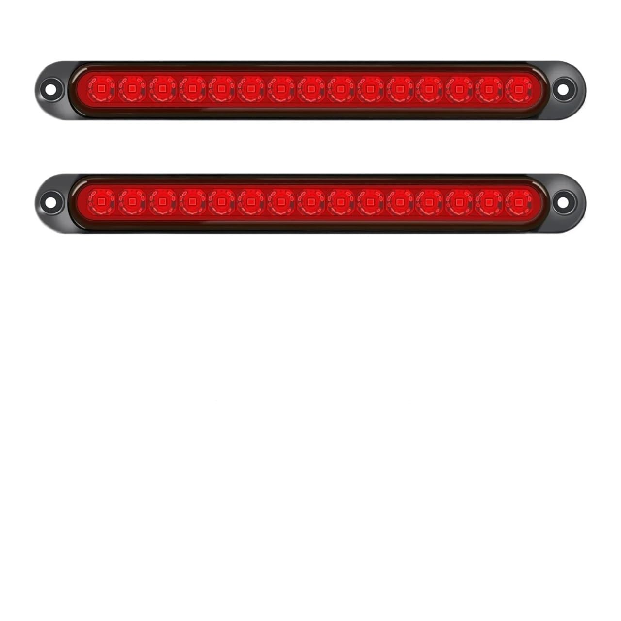 Dritte Bremsleuchte,3 Bremsleuchte 2 STK Universal Rücklicht for Anhänger LKW Pickup - Brems-/Stopp-/Blinker 12V-24V Lichtleiste(Red 2PCS) von YETGFBH