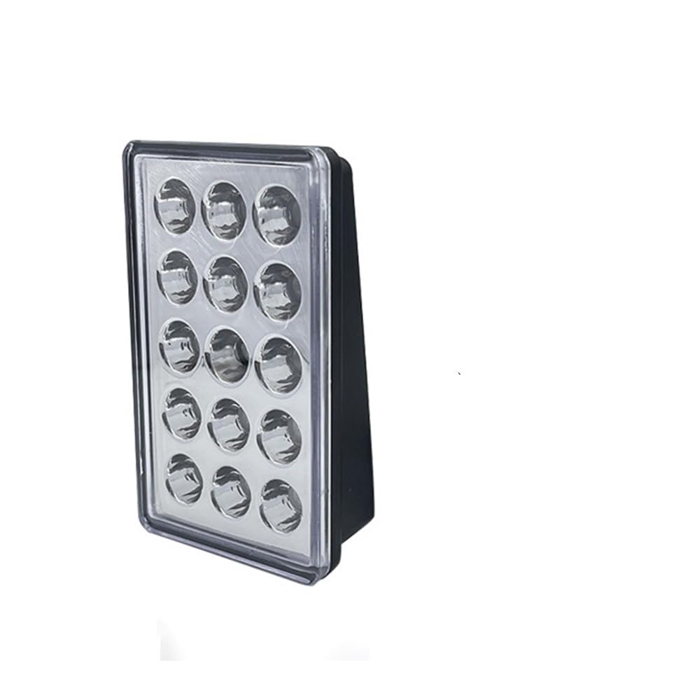 Dritte Bremsleuchte,3 Bremsleuchte Bremspilotleuchten 12V 15 Rückleuchten Auto-Blitzwarnung Rückwärtsstopp Sicherheitssignallampen for Auto SUV Moto(1pcs White) von YETGFBH