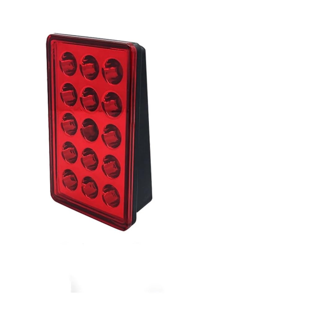 Dritte Bremsleuchte,3 Bremsleuchte Bremspilotleuchten 12V 15 Rückleuchten Auto-Blitzwarnung Rückwärtsstopp Sicherheitssignallampen for Auto SUV Moto(1pcs red) von YETGFBH