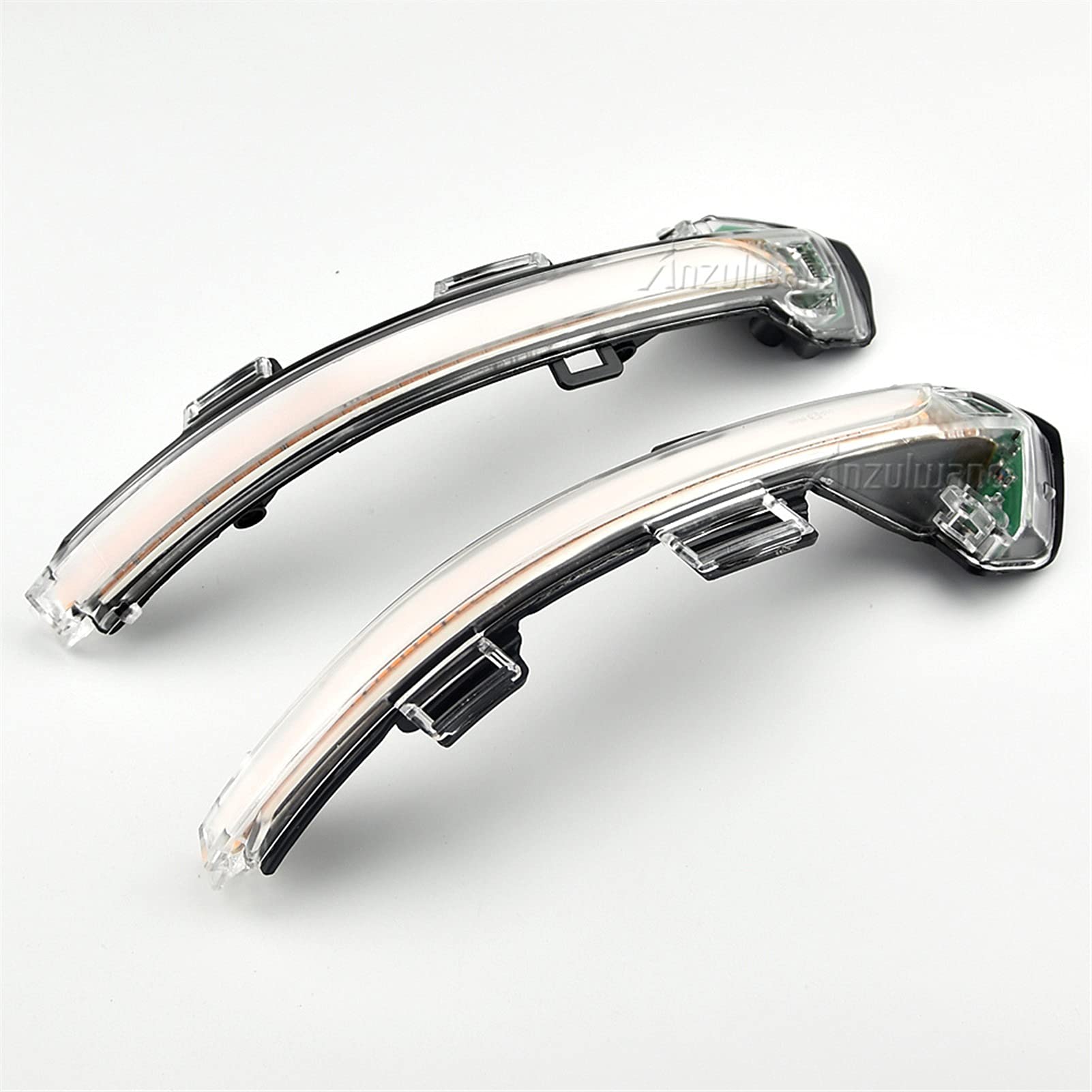YETGFBH Dynamischer Spiegelblinker,Dynamische Blinker Dynamische Umdrehungssignale Lichtseitig Rückansicht Spiegel Licht Passend Für Volkswagen Passat B8 2015-2020(Crystal white) von YETGFBH