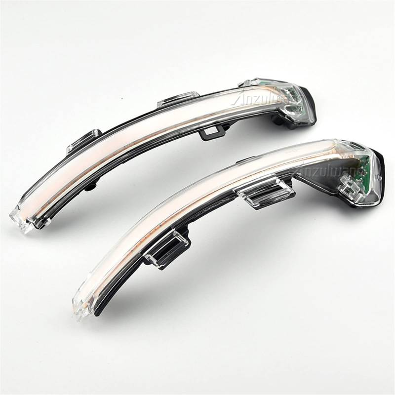 YETGFBH Dynamischer Spiegelblinker,Dynamische Blinker Dynamische Umdrehungssignale Lichtseitig Rückansicht Spiegel Licht Passend Für Volkswagen Passat B8 2015-2020(Crystal white) von YETGFBH