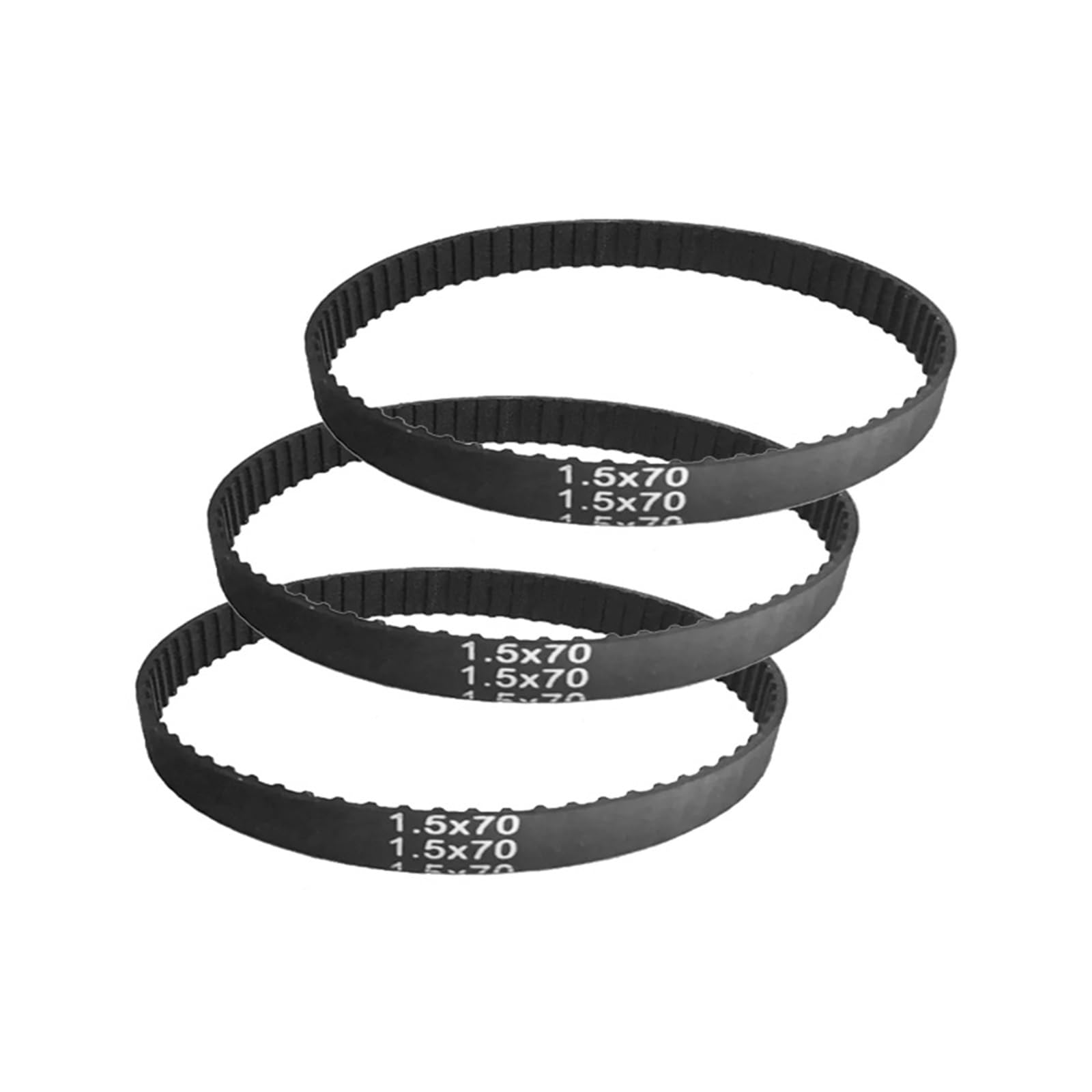 Antriebsriemen Antriebszahnriemen 1,5x70 Gummiriemen 70 Zähne 329,70mm 10mm Breite Antriebsriemen Zahnriemen(2pcs) von YFFSSJ