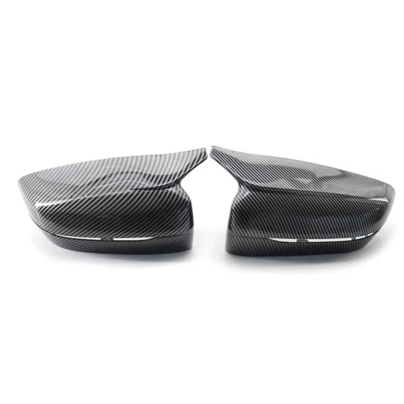 Spiegelabdeckung M-Stil Seitenrückspiegel-Abdeckkappe for Autos, Kompatibel Mit BMW, 3er 4 5 7 8er G20 G21 G30 G38 G22 G23 G11 G12 G15 G16 LHD RHD(LHD-Carbon Look) von YFGSLED