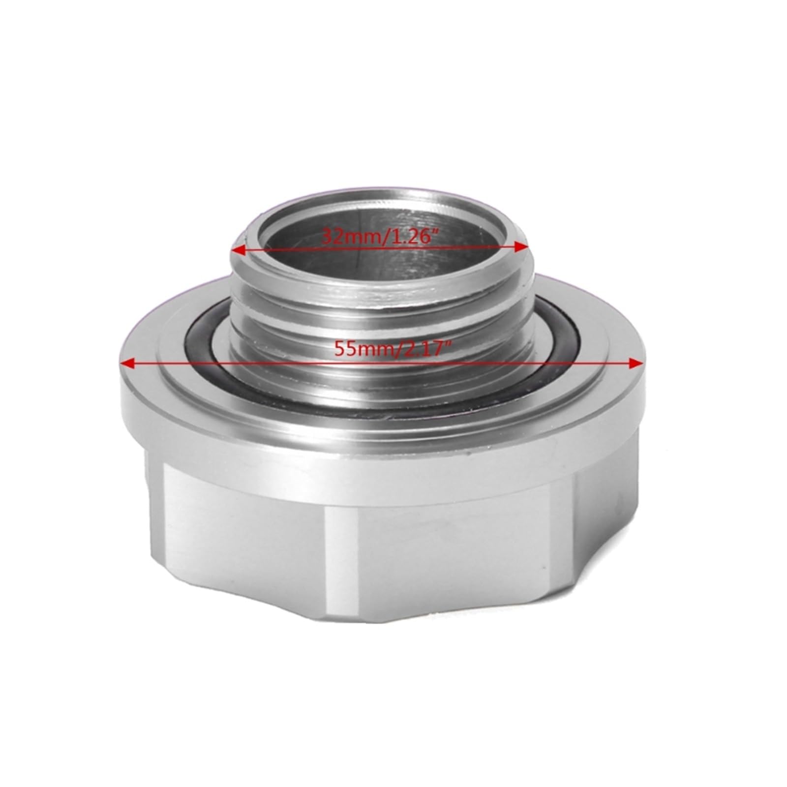 YFJES Aluminium-Automobil-Öldeckel, Kraftstofftank-Öldeckel, Motoröl-Einfülldeckel, Silber, Passend für D, B, H, K, F, L-Serie, Mugen (Farbe/Rot/Schwarz/Blau/Bunt) YFJES Aluminium-Automobil-Öldeckel, Kraftstofftank-Öldeckel, Motoröl-Einfülldeckel, Silber, Passend für D, B, H, K, F, L-Serie, Mugen (Farbe/Rot/Schwarz/Blau/Bunt) von YFJES