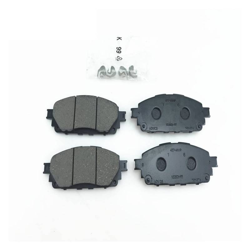Selbstbremsbeläge D2006 04465-0K380 04465-0K350 Kompatibel mit TOYOTA HILUX ViGO 2016-2020 von YFOMIRLEX