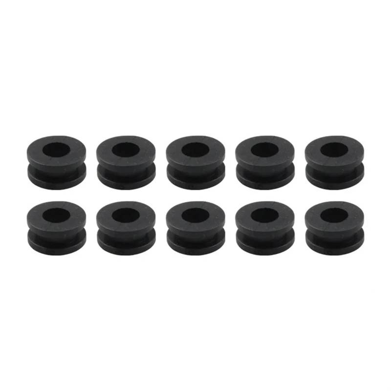 10 teile/satz Schloss Ringe M6 Universal Motorrad Seite Abdeckung Gummi Ösen Dichtung Verkleidungen Zubehör for Honda von YFQAZXSW