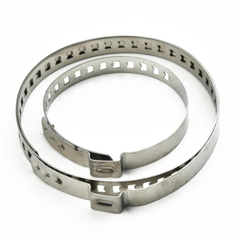 10 x Universal-CV-Boot-Clips-Kit, Edelstahl-Crimp-Klemmen-Kit for Achs-CV-Gelenkmanschetten, kurze große Bänder, Autozubehör von YFQAZXSW