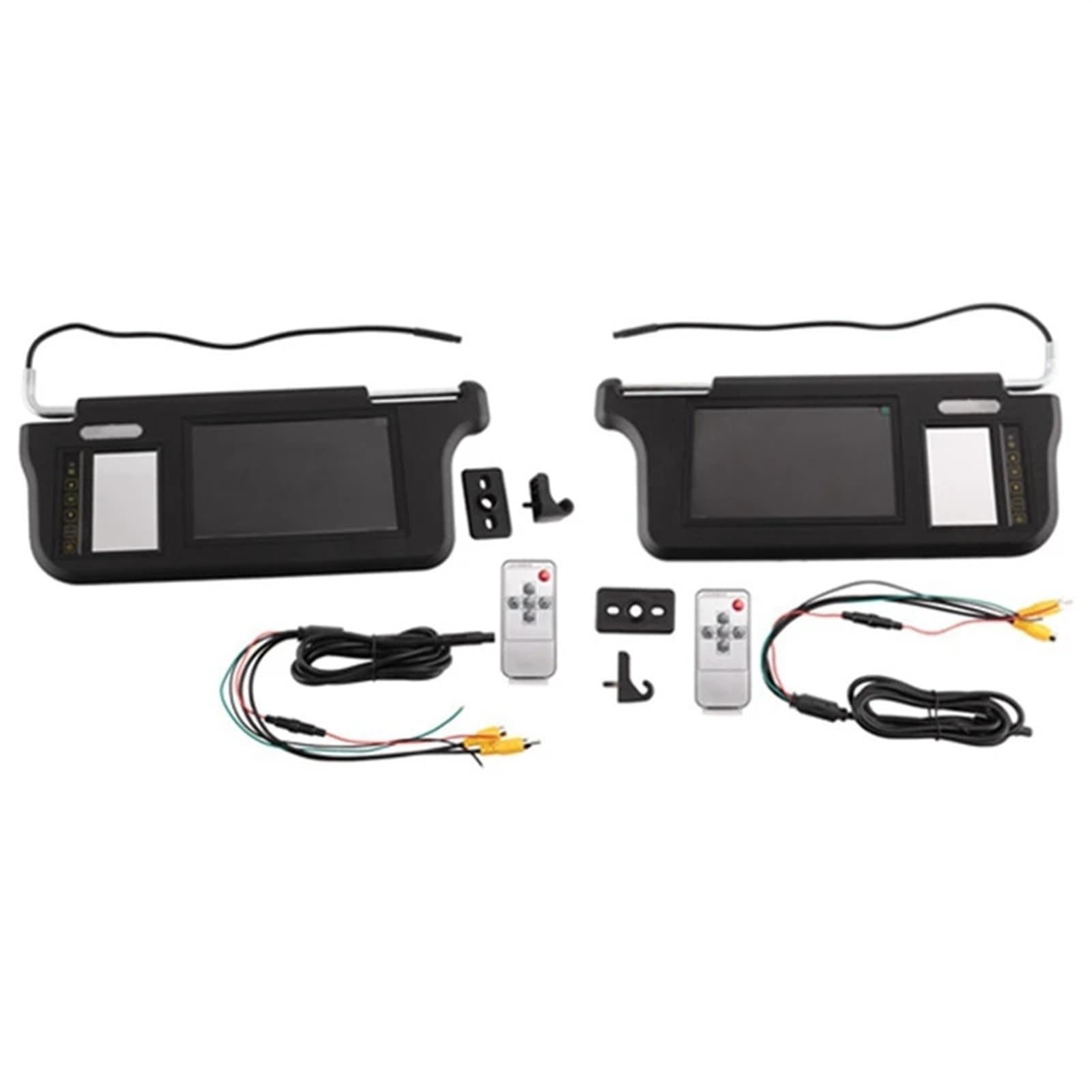 1Set 7 Zoll Schwarz Auto Sonnenblende Rückspiegel Bildschirm for LCD, 2 Kanal, for Video 1Set 7 Zoll Schwarz Auto Sonnenblende Rückspiegel Bildschirm for LCD, 2 Kanal, for Video von YFQAZXSW