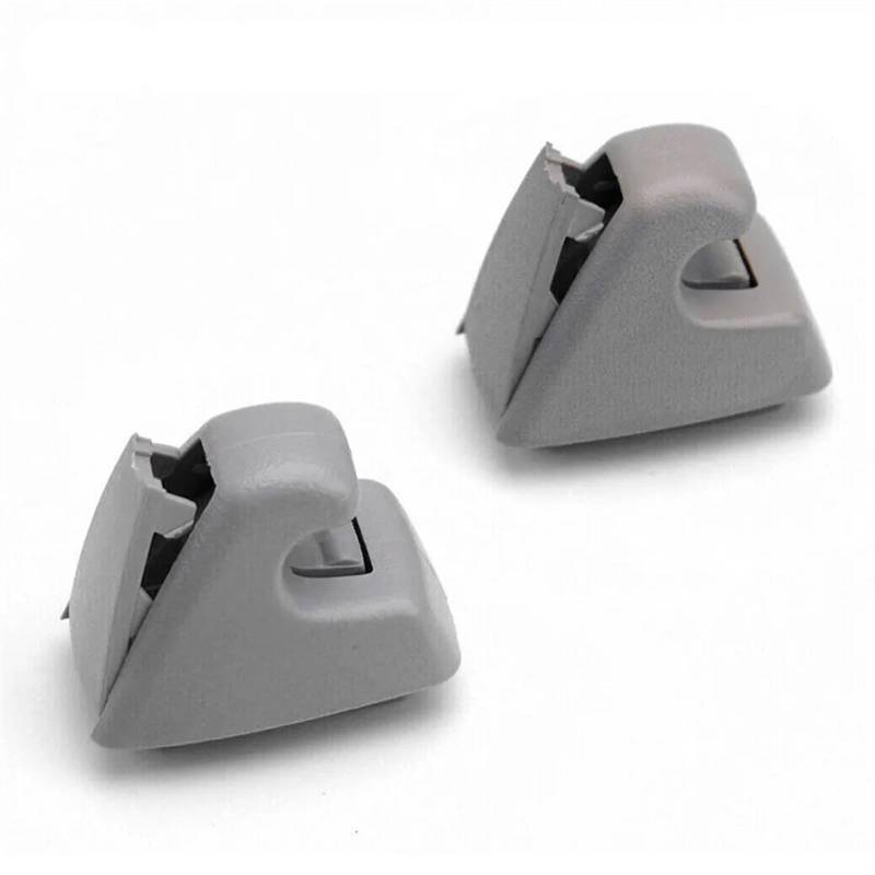 2 stücke Auto Sonnenblende Clip Grau Auto Sonnenblende Unterstützung Clip Retainer Halterung Haken for GM for Chevrolet for Opel 95994975 for Cruze for Sonic for Spark von YFQAZXSW