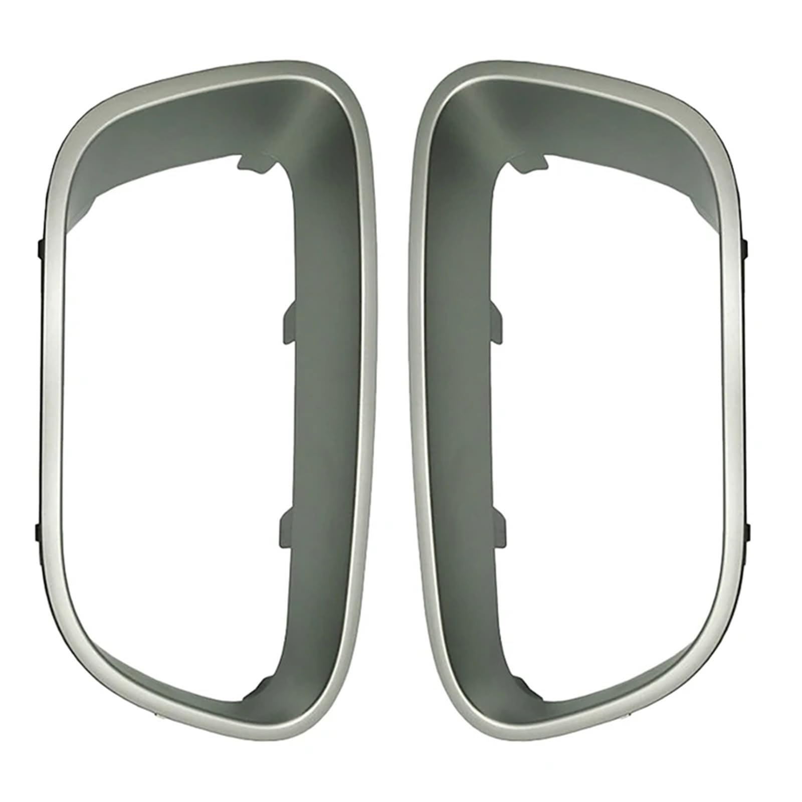 2-teiliger vorderer linker rechter Stoßfänger-Unterer Mittelgrill, Seitengitter-Abdeckungsverkleidung, for Citroen, C5, for Aircross, 2017-2021(Silver) von YFQAZXSW