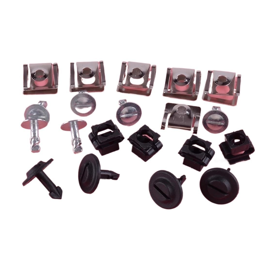 20-teiliges Befestigungsset for Motorunterbodenschutz, Befestigungsklammern und Schrauben, passend for, A4, A6, A8, VW, Passat, 1998, 1999, 2000 20-teiliges Befestigungsset for Motorunterbodenschutz, Befestigungsklammern und Schrauben, passend for, A4, A6, A8, VW, Passat, 1998, 1999, 2000 von YFQAZXSW