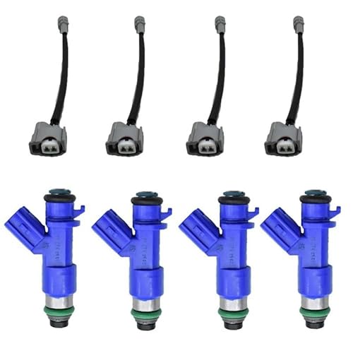 4-teiliger 410-cm3-RDX-Kraftstoffeinspritzer mit Steckern, 16450RWCA01 16450-RWC-A01, for Honda, for Acura, for Civic, 07-12, for Integra, for RSX, for K20, for K24, for B16, for B18 4-teiliger 410-cm3-RDX-Kraftstoffeinspritzer mit Steckern, 16450RWCA01 16450-RWC-A01, for Honda, for Acura, for Civic, 07-12, for Integra, for RSX, for K20, for K24, for B16, for B18 von YFQAZXSW