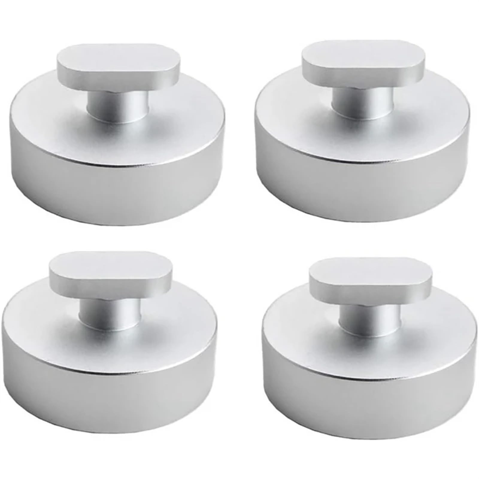 Auto 4er-Pack Billet-Aluminium-Wagenheber-Pad, for Corvette, for C5, for C6, for Z06, Corvette-Teile(Silver) von YFQAZXSW