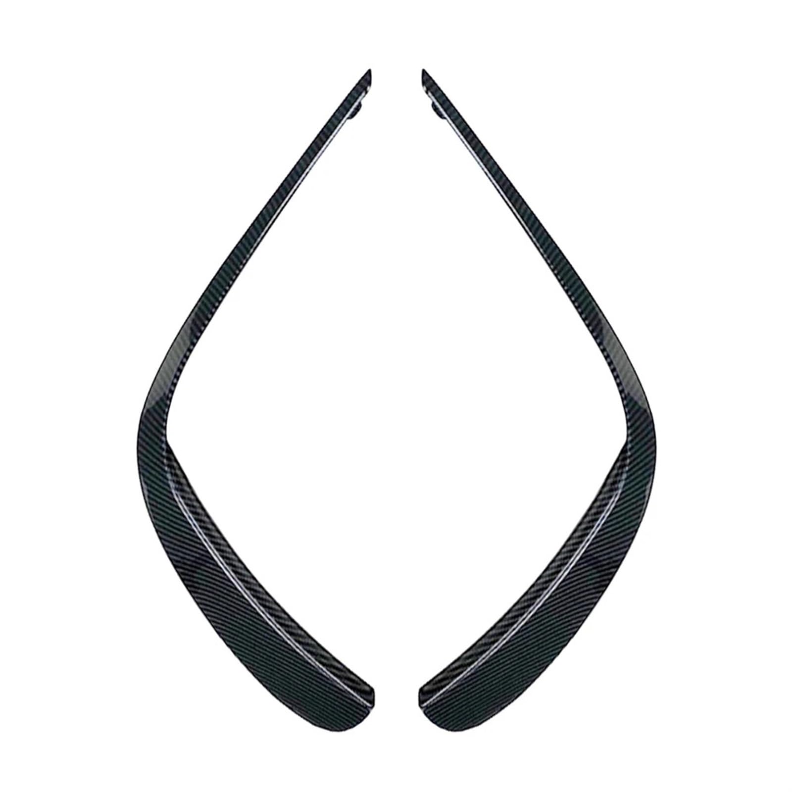 Auto Frontstoßstange Lip Splitter Spoiler Dekorieren Trim, 2x, for 2021, for Mercedes, for Benz, for E-Klasse, for W213, for E260, for E300, for E53(Carbon Fiber) von YFQAZXSW