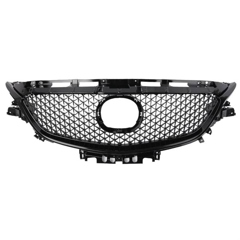 Auto Frontstoßstangengrill Oberer Mesh-Grill, Schwarz, for 2017, for 2018, for Mazda, for 6, for Atenza von YFQAZXSW