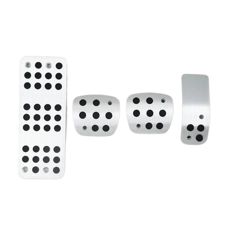 Auto-Styling Auto Edelstahl Auto Pedal Pads Abdeckung for Peugeot, for 206, for 206CC, for MT, Auto Styling Auto Zubehör von YFQAZXSW