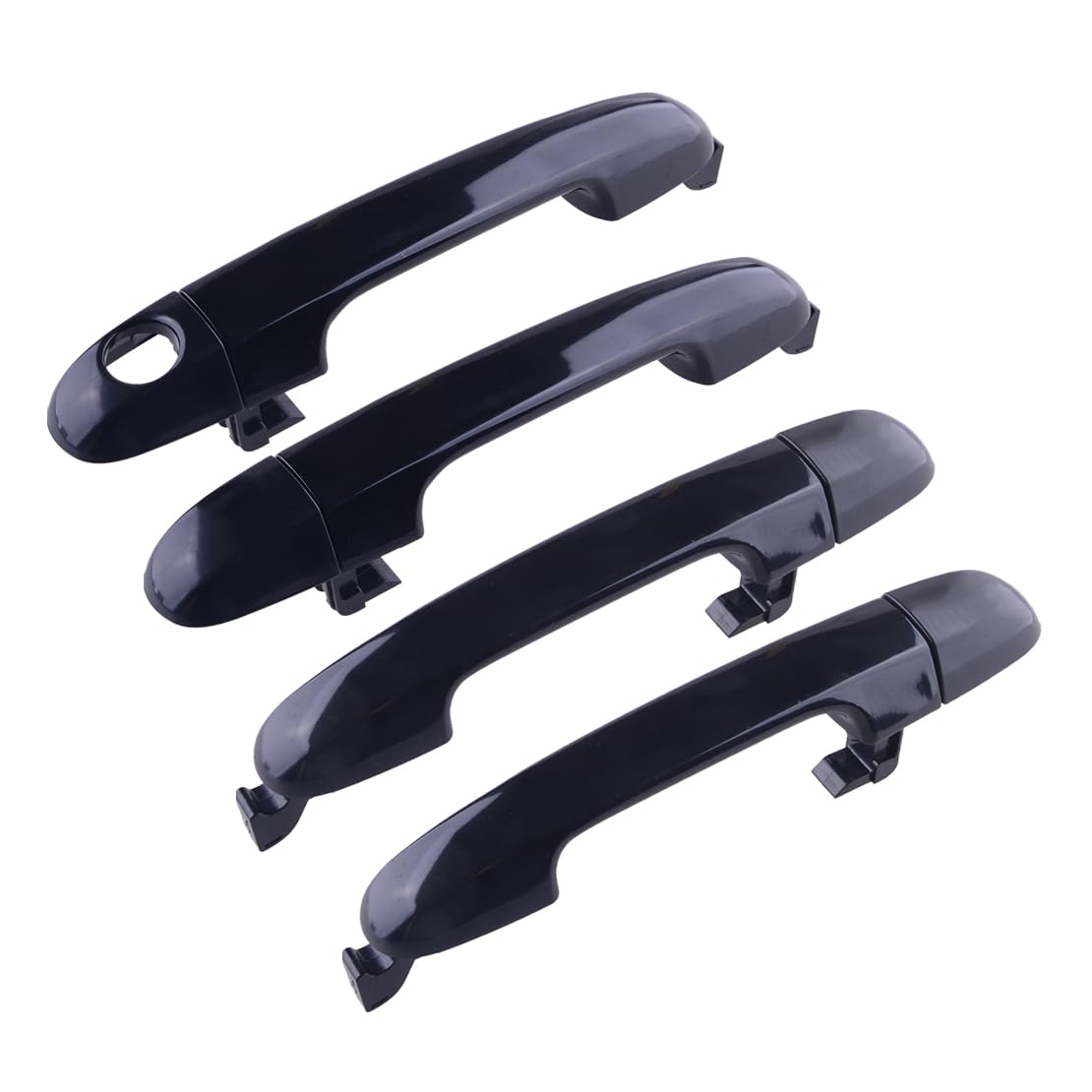 Autoaußentürgriffsatz vorne hinten links rechts schwarz, passend for Hyundai, for i20, 2007, 2008, 2009, 2010, 2011, 2012, 2013, 2014 82651-1J000 Autoaußentürgriffsatz vorne hinten links rechts schwarz, passend for Hyundai, for i20, 2007, 2008, 2009, 2010, 2011, 2012, 2013, 2014 82651-1J000 von YFQAZXSW