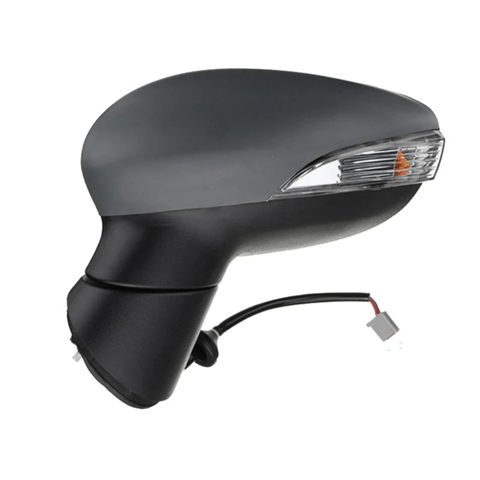 Autotür-Außenspiegel mit Blinker, manuell einklappbar, for Ford, for Fiesta, 2009-2017 MK7, 2008-2012 MK8(Gray black L) von YFQAZXSW