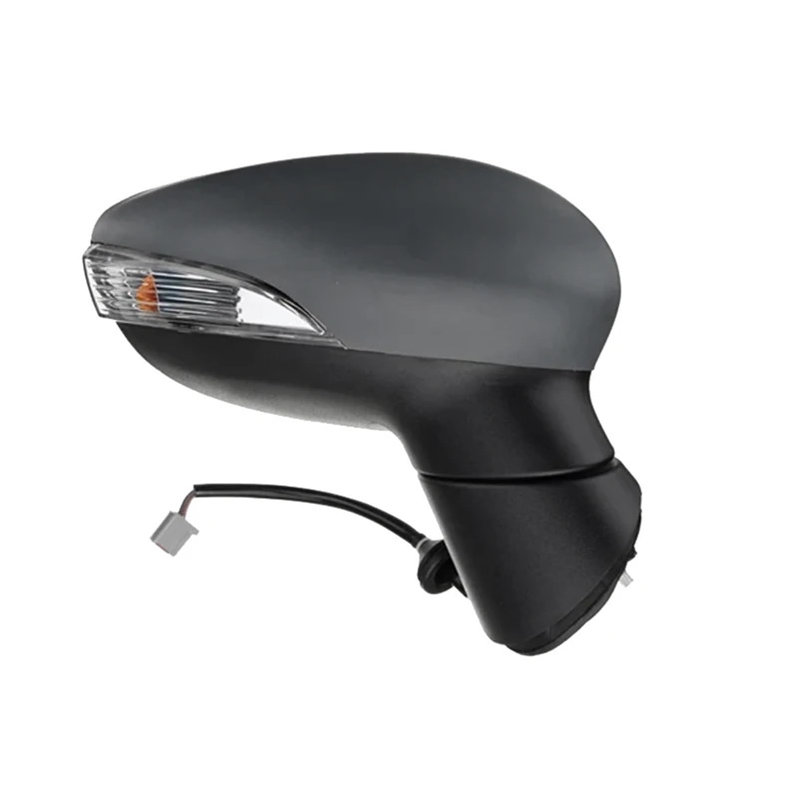 Autotür-Außenspiegel mit Blinker, manuell einklappbar, for Ford, for Fiesta, 2009-2017 MK7, 2008-2012 MK8(Gray black R) von YFQAZXSW