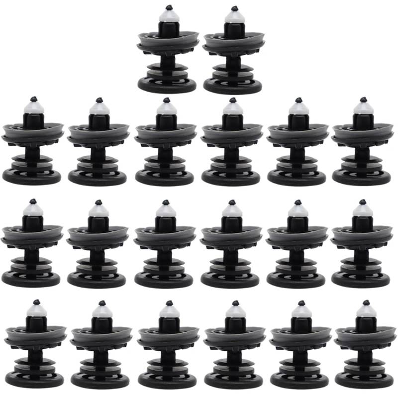 Autotürverkleidungs-Kartenclips, Innenbefestigungsbefestigungs-Ziernietenzubehör für, for Q7 4L, 2006, 2007, 2008, 2009, 2010, 2011-2015(20Pc) von YFQAZXSW