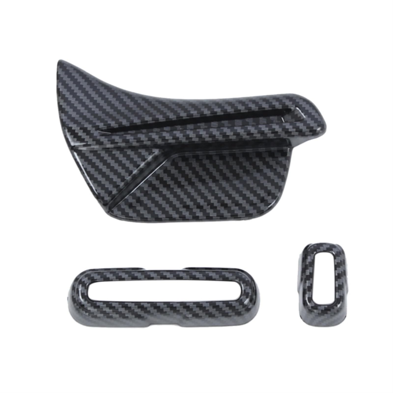 Carbon Fiber ABS Autositz Einstellschalter Knopfabdeckung Verkleidung, for Honda, for E:NS1, ENS1 2022, Car Styling von YFQAZXSW